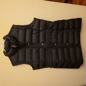 💜💜Long Black Down Vest XL